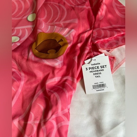 Animal Crossing Isabelle Costume Girl Dress Headband XL 14-16 NEW Halloween - Picture 4 of 7